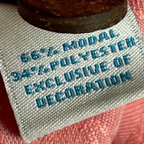 Caribbean Peach Etched Palms  B&T Men's 2XT Camp Button Down Short Sleeve Shirt - Picture 5 of 8